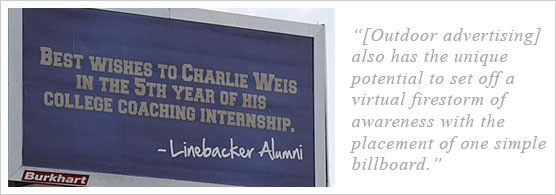 Charlie Weis Billboard