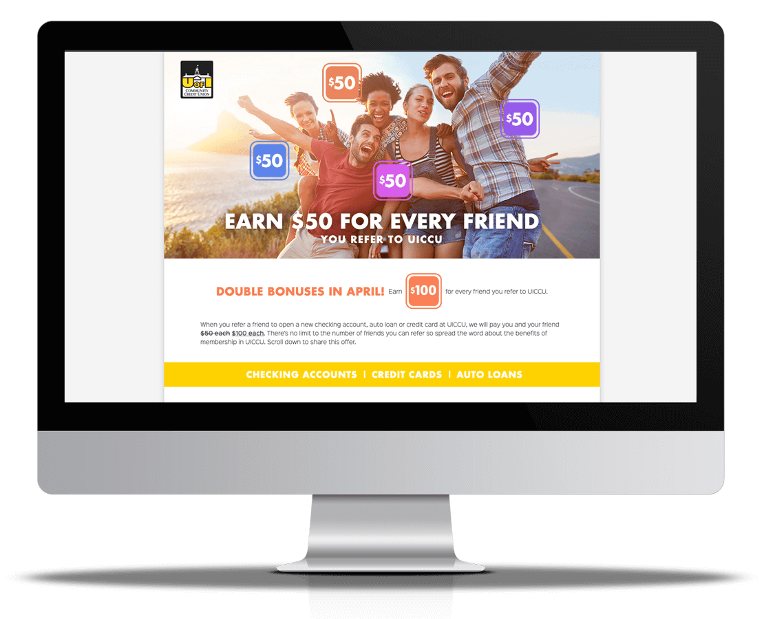 UICCU <strong>Refer A Friend Campaign Refresh</strong>