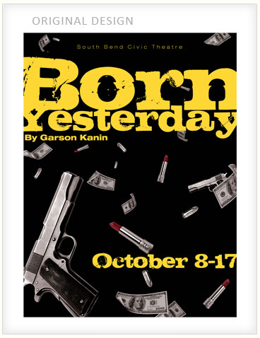 Born Yesterday poster, original concept