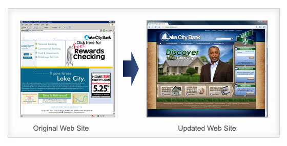 Lake City Bank web site