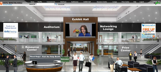 Home page of the virtual conference