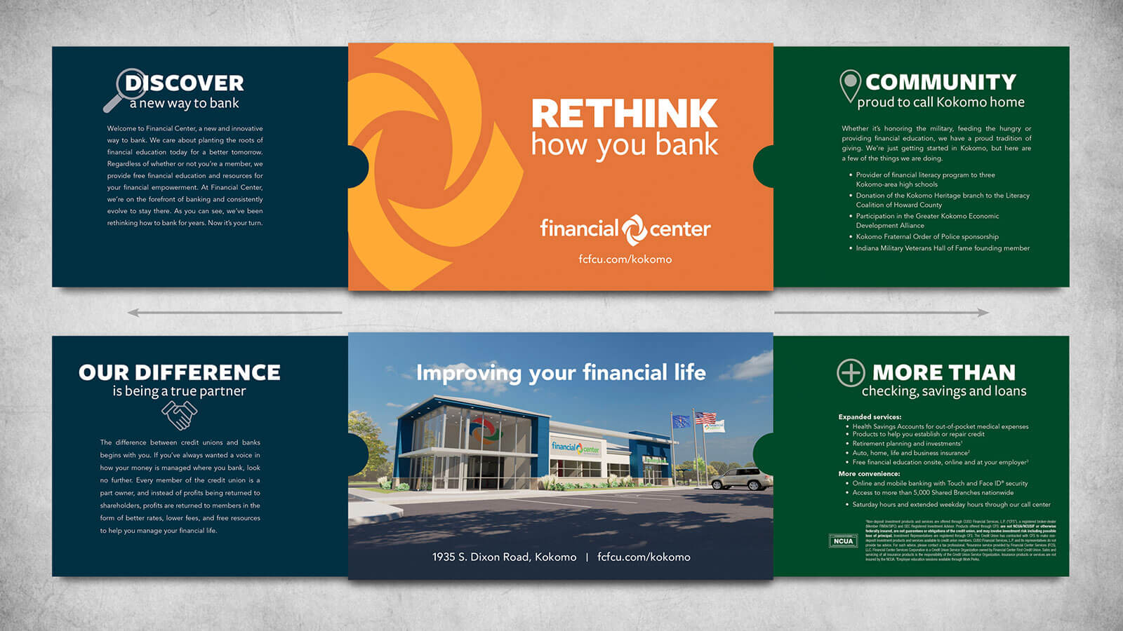 Financial Center Credit Union <strong>Extendable "Reveal" Mailer</strong>