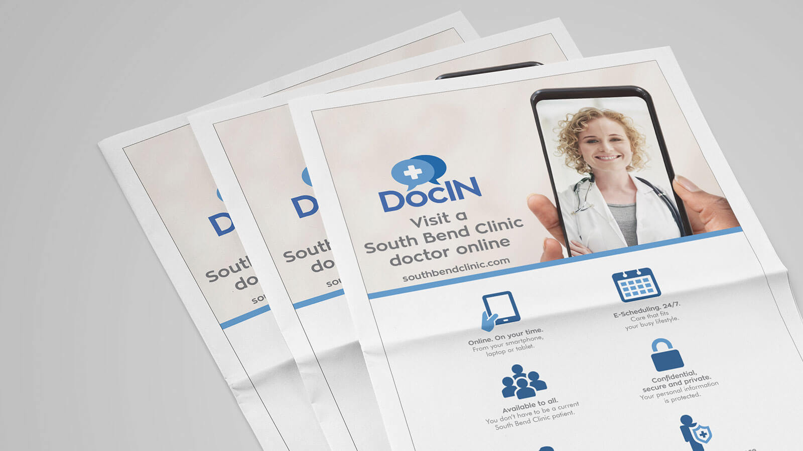 The South Bend Clinic <strong>“DocIN” Online Care Campaign</strong>